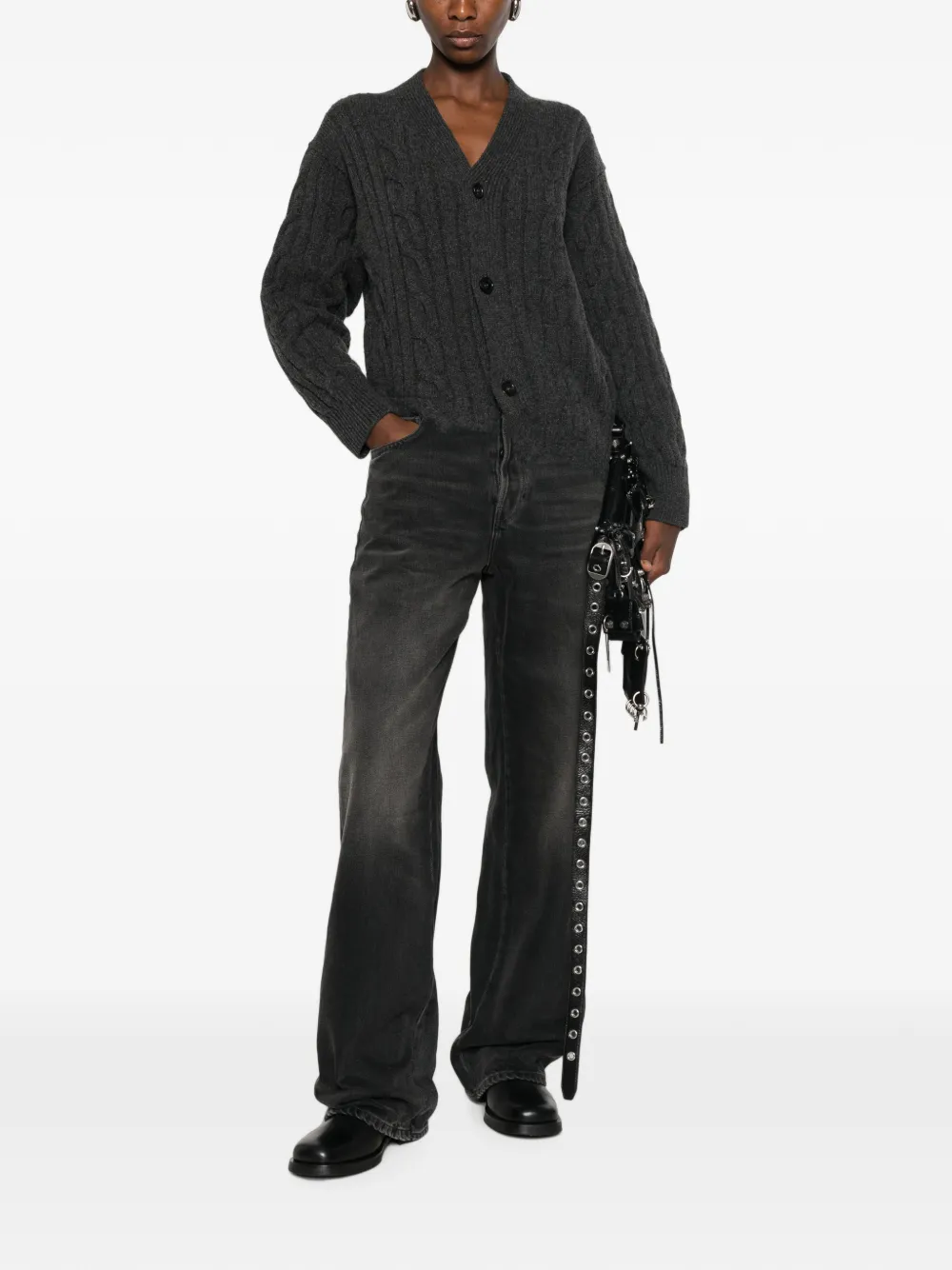 Haikure Janice jumpsuit met vervaagd effect Grijs