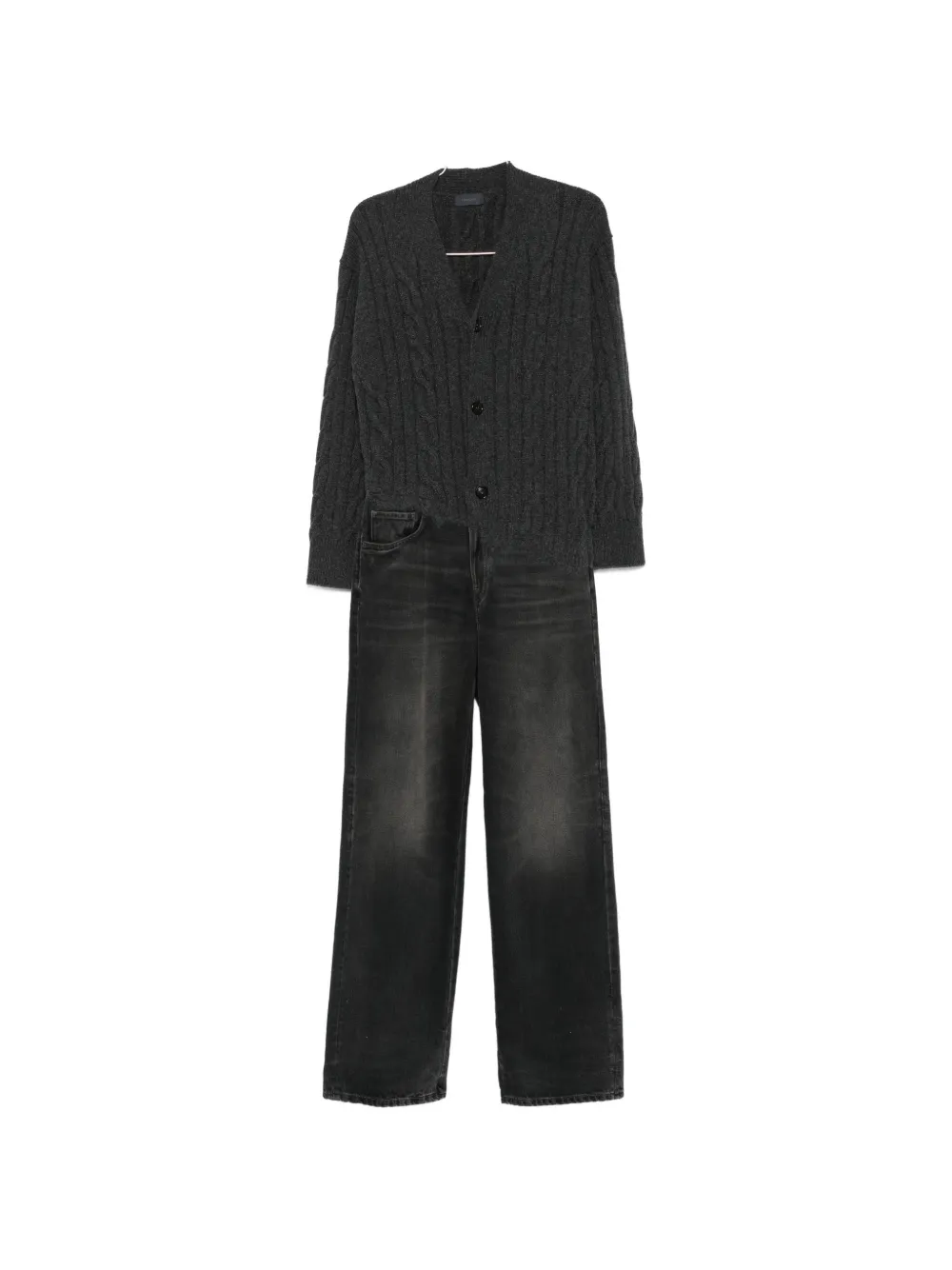 Haikure Janice buttoned jumpsuit - Grigio