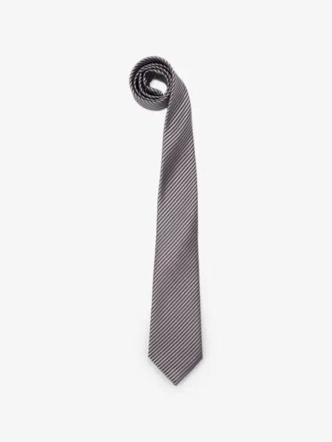 Giorgio Armani diagonal-stripe silk tie