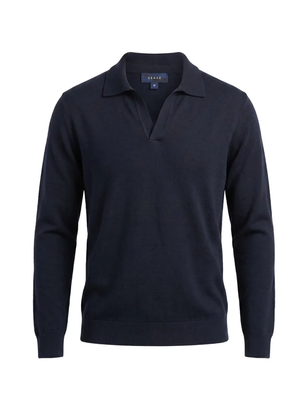 Sease open-collar wool sweater - Blue