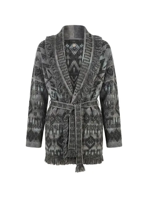 Alanui Time to Shine patterned-jacquard cardigan