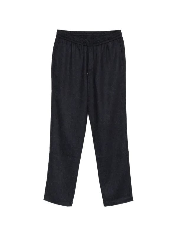Sease Drawstring Elasticated-waistband Trousers in Blue