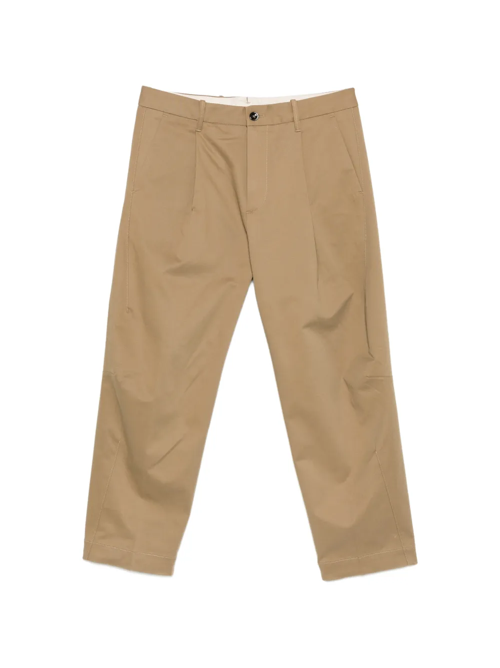 Nine In The Morning pleated straight-leg trousers - Nude