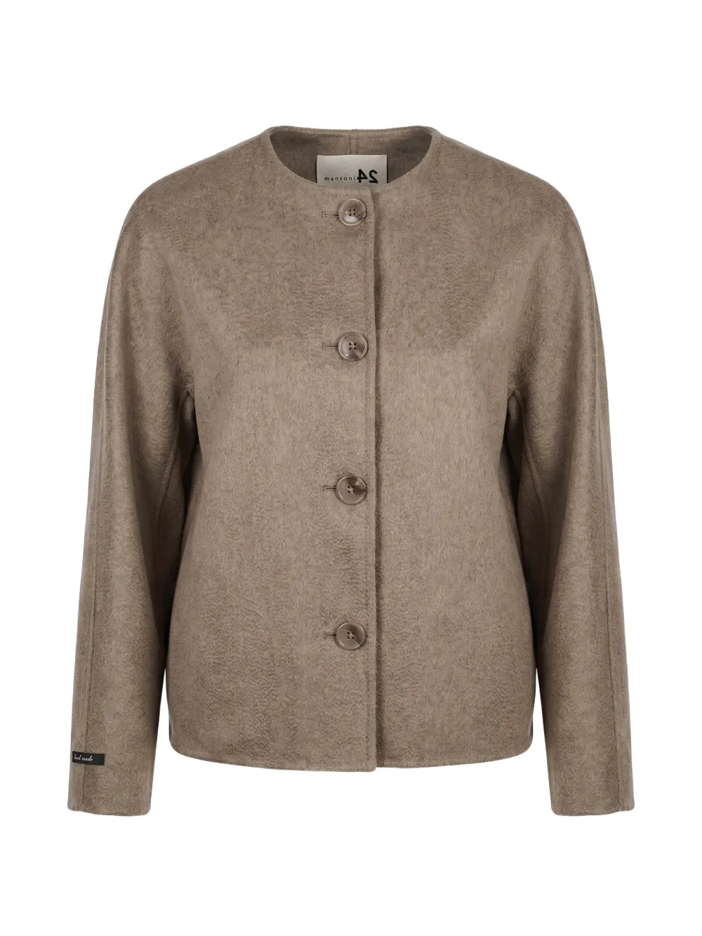 Manzoni 24 cashmere button-front jacket - Brown