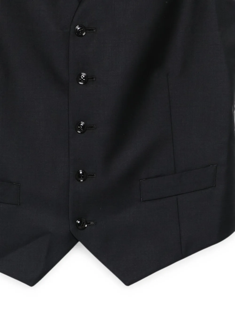 Giorgio Armani v-neck waistcoat Zwart