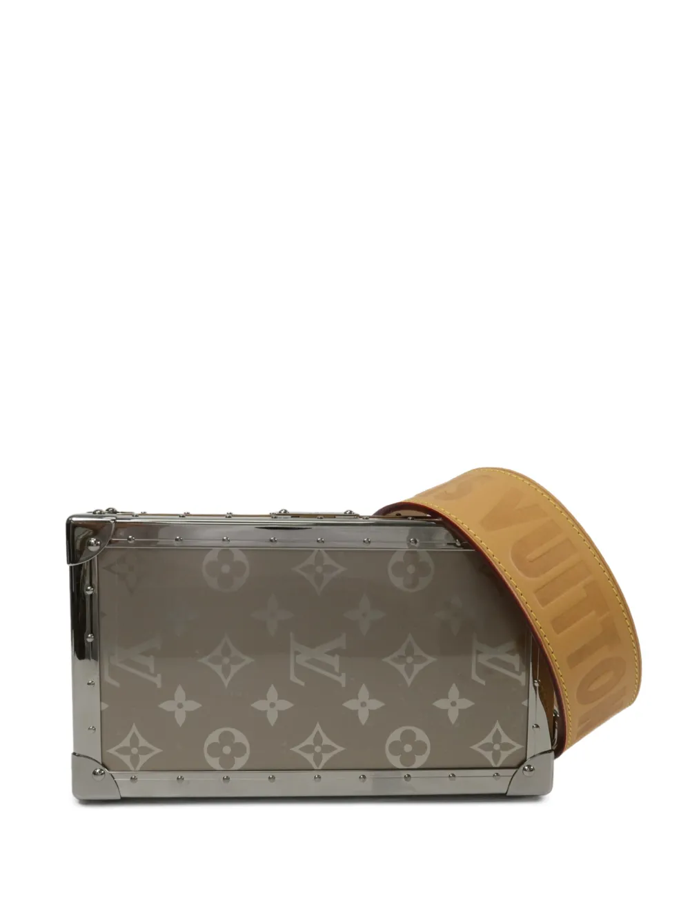 Louis Vuitton Pre-Owned 2018 Monogram Titanium Trunk wallet shoulder bag - Argento