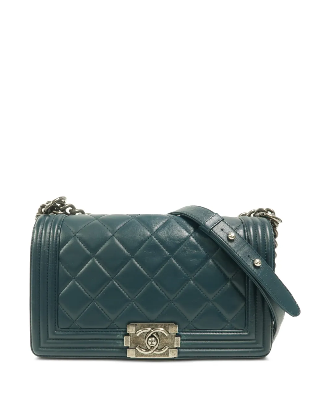 CHANEL Pre-Owned Boy CC chain shoulder bag - Blu