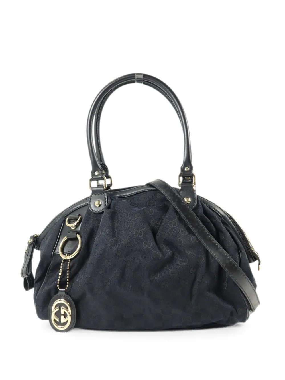 Gucci Pre-Owned GG canvas shoulder bag - Black