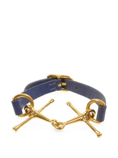 Hermès Pre-Owned Mors lambskin leather bracelet