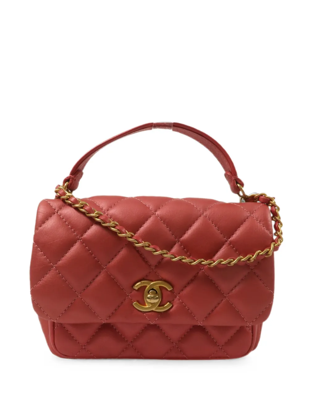 CHANEL Pre-Owned CC turn-lock shoulder bag - Rot
