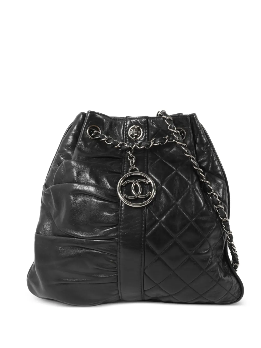 CHANEL Pre-Owned Pile Ou Face bucket bag - Schwarz