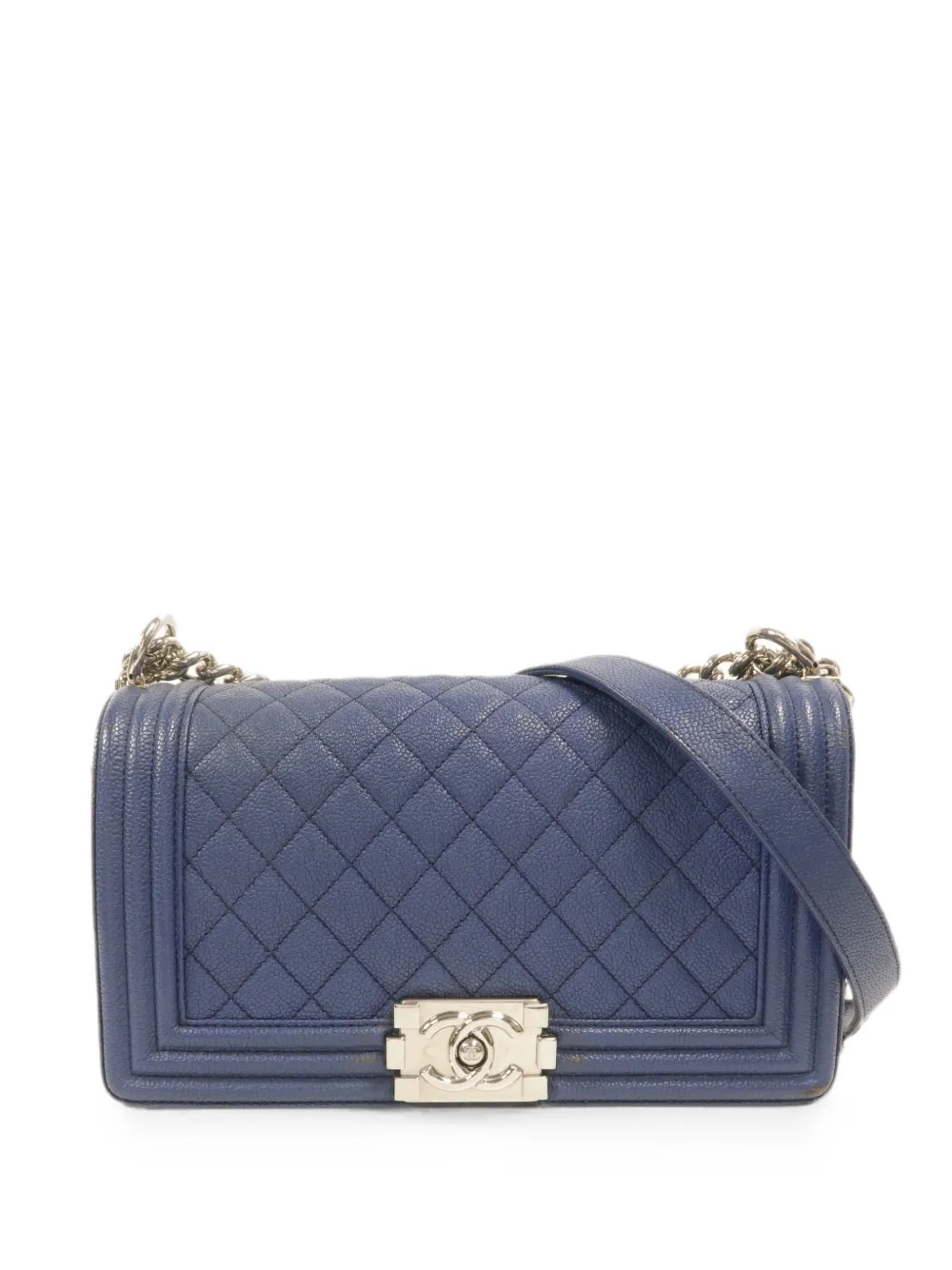 CHANEL Pre-Owned Boy 25 quilted shoulder bag - Blu