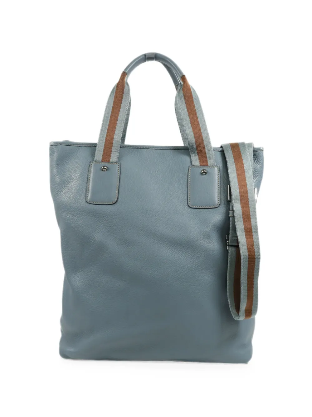 Gucci Pre-Owned Web-strap two-way shoulder bag - Blue