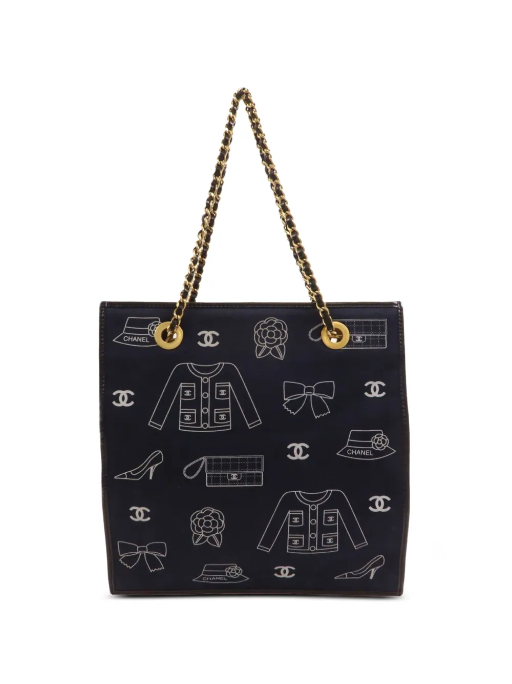 CHANEL Pre-Owned Lucky Charms Icon canvas tote bag - Blu