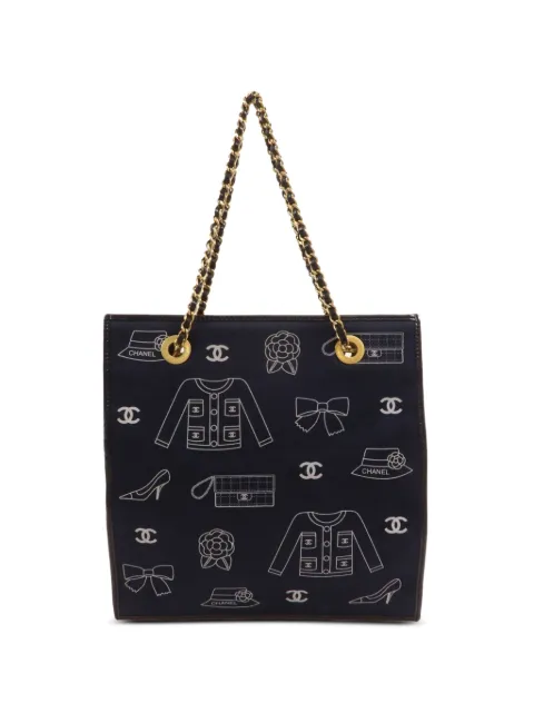 CHANEL Pre-Owned Lucky Charms Icon canvas tote bag