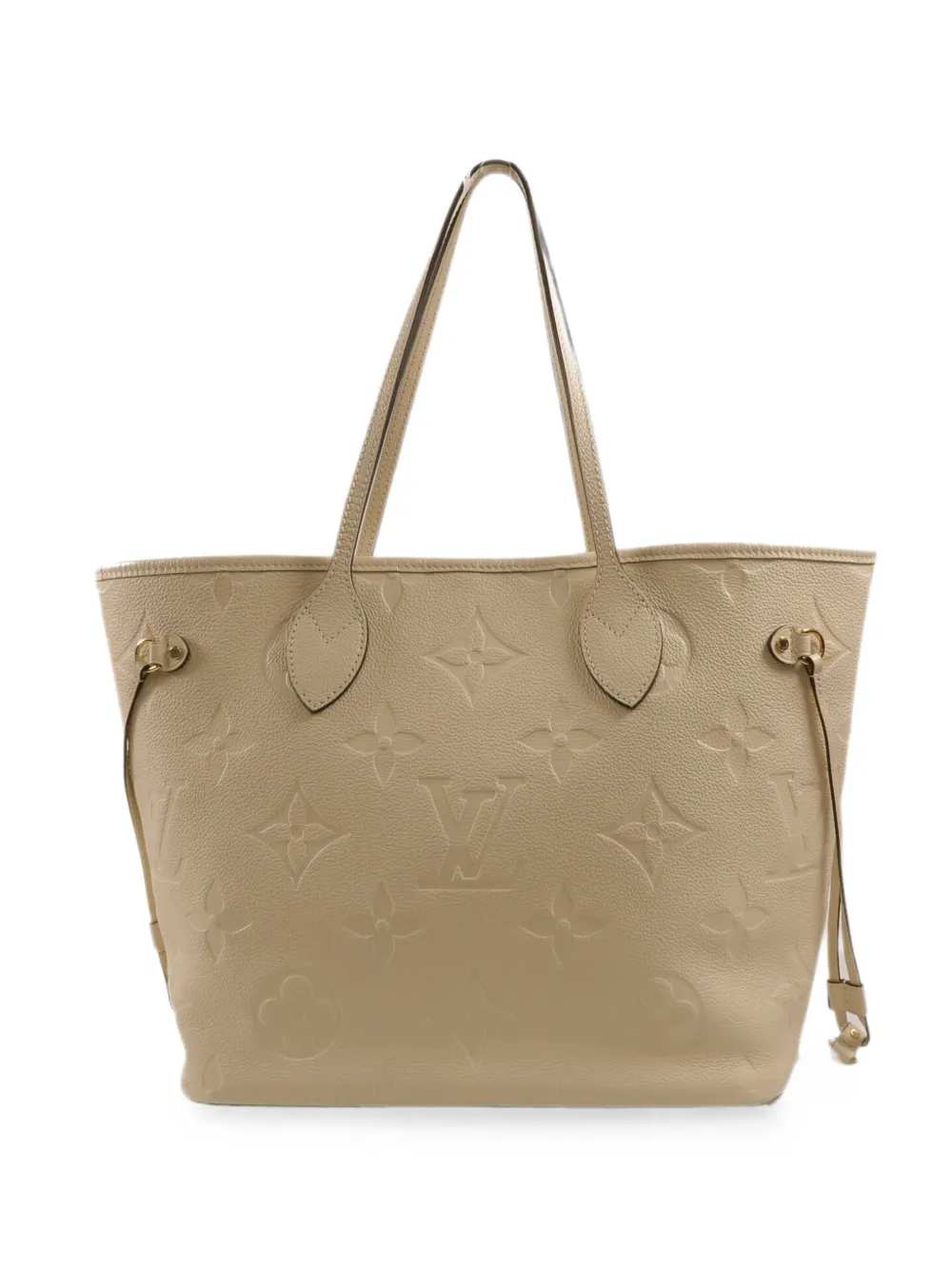 Louis Vuitton Pre-Owned MM Neverfull Monogram Empreinte tote bag - Nude