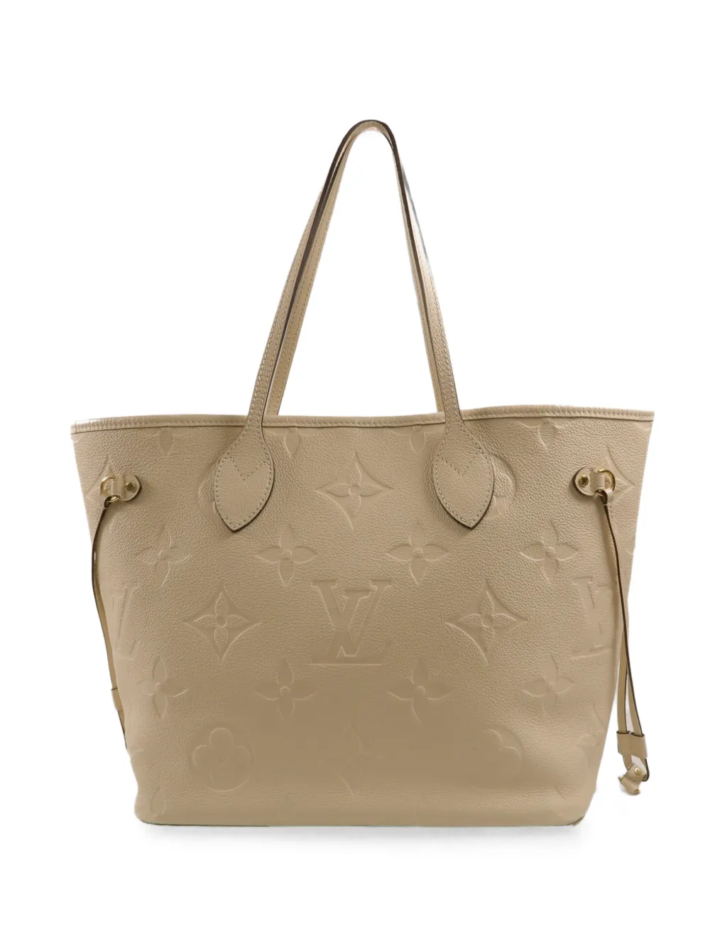 Louis Vuitton Pre-Owned MM Neverfull Monogram Empreinte tote bag - Nude