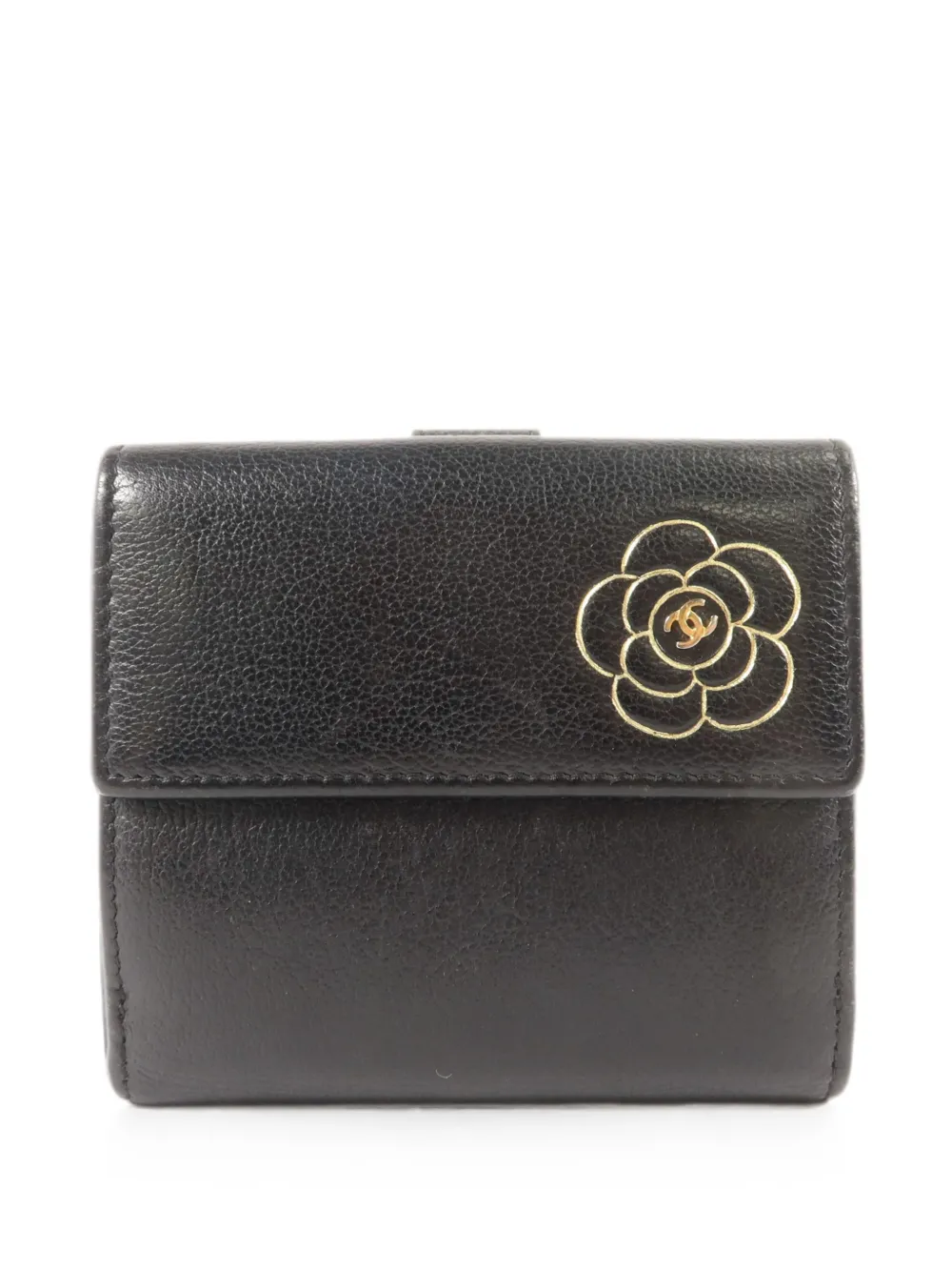 CHANEL Pre-Owned CC Camellia wallet - Nero