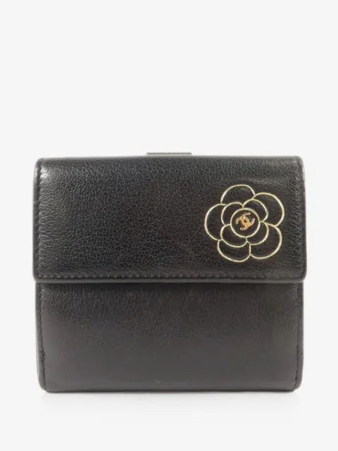 CHANEL Pre-Owned CC Camellia wallet