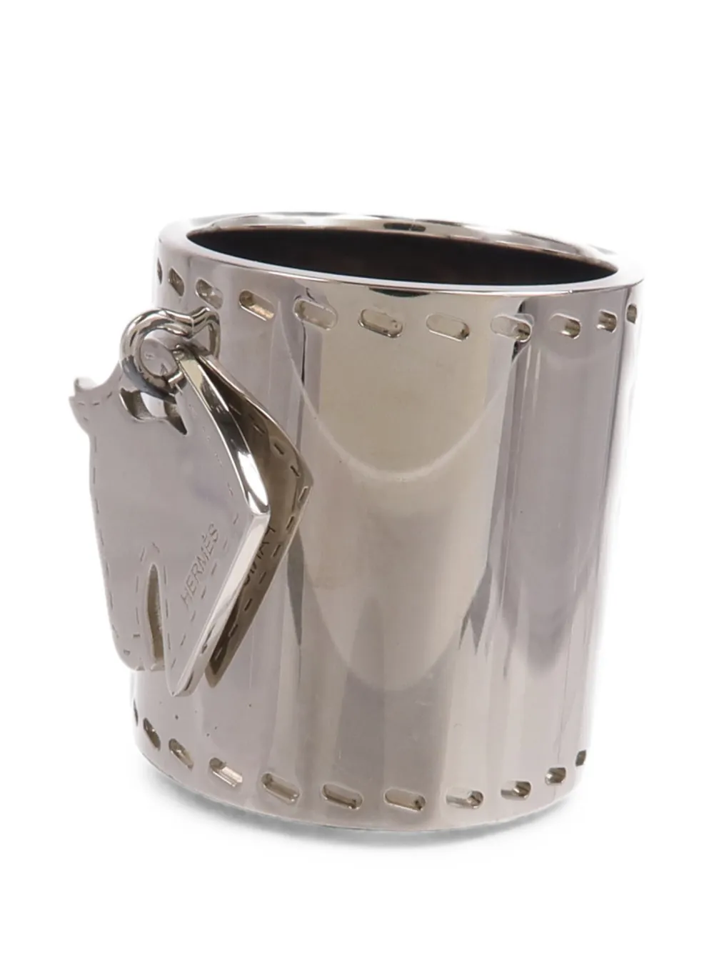Hermès Pre-Owned horse-charm scarf ring - Silber