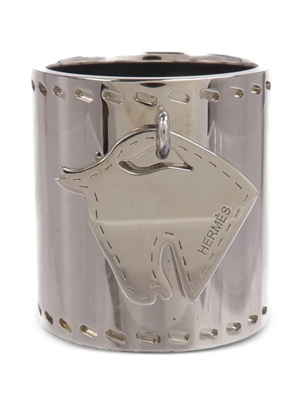 Hermès Pre-Owned horse-charm scarf ring - Silber