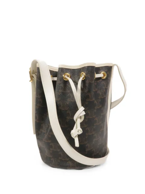 Celine Pre-Owned small Triomphe drawstring shoulder bag