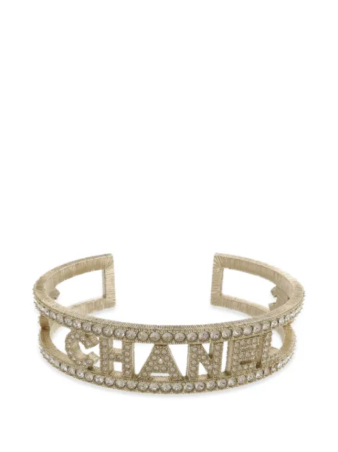 CHANEL Pre-Owned CC logo bangle