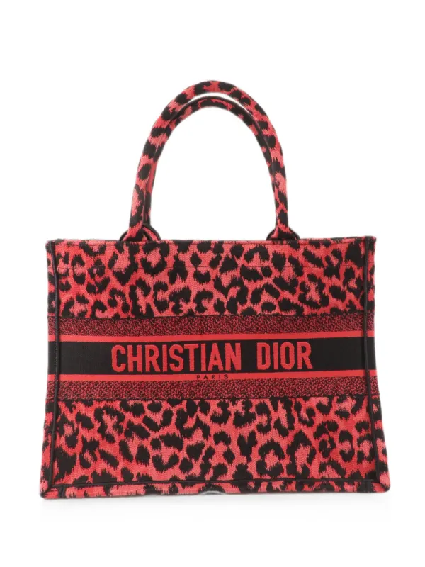 Dior Pre-owned Mizza Book Tote Tote Bag in Red