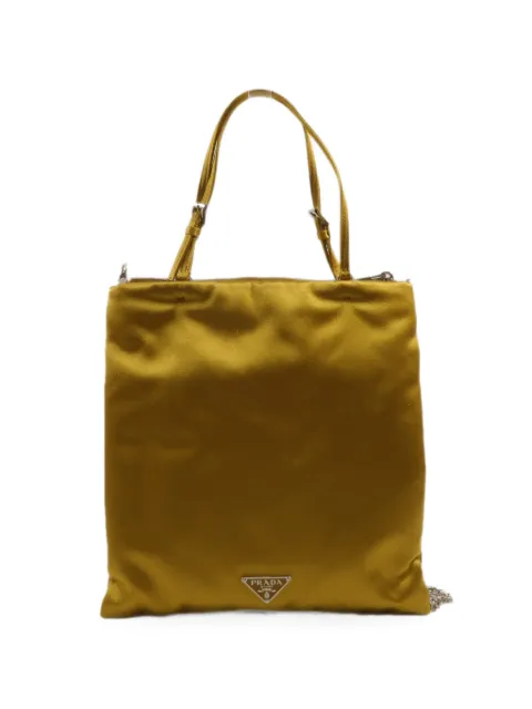 Prada Pre-Owned flower-appliqué tote bag
