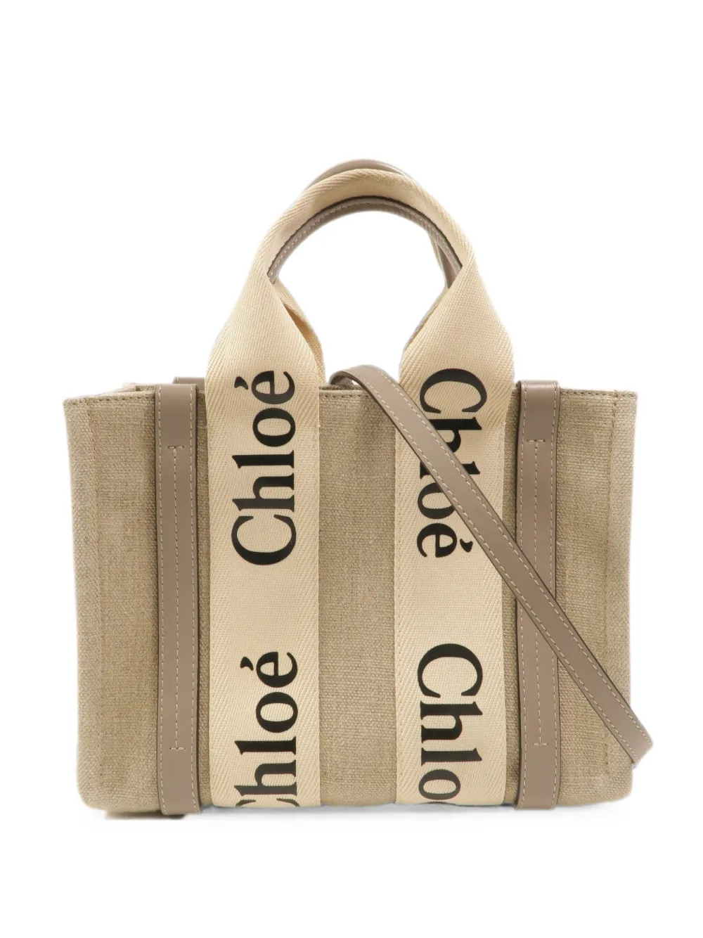 Chloé Vintage Woody tote bag - Toni neutri