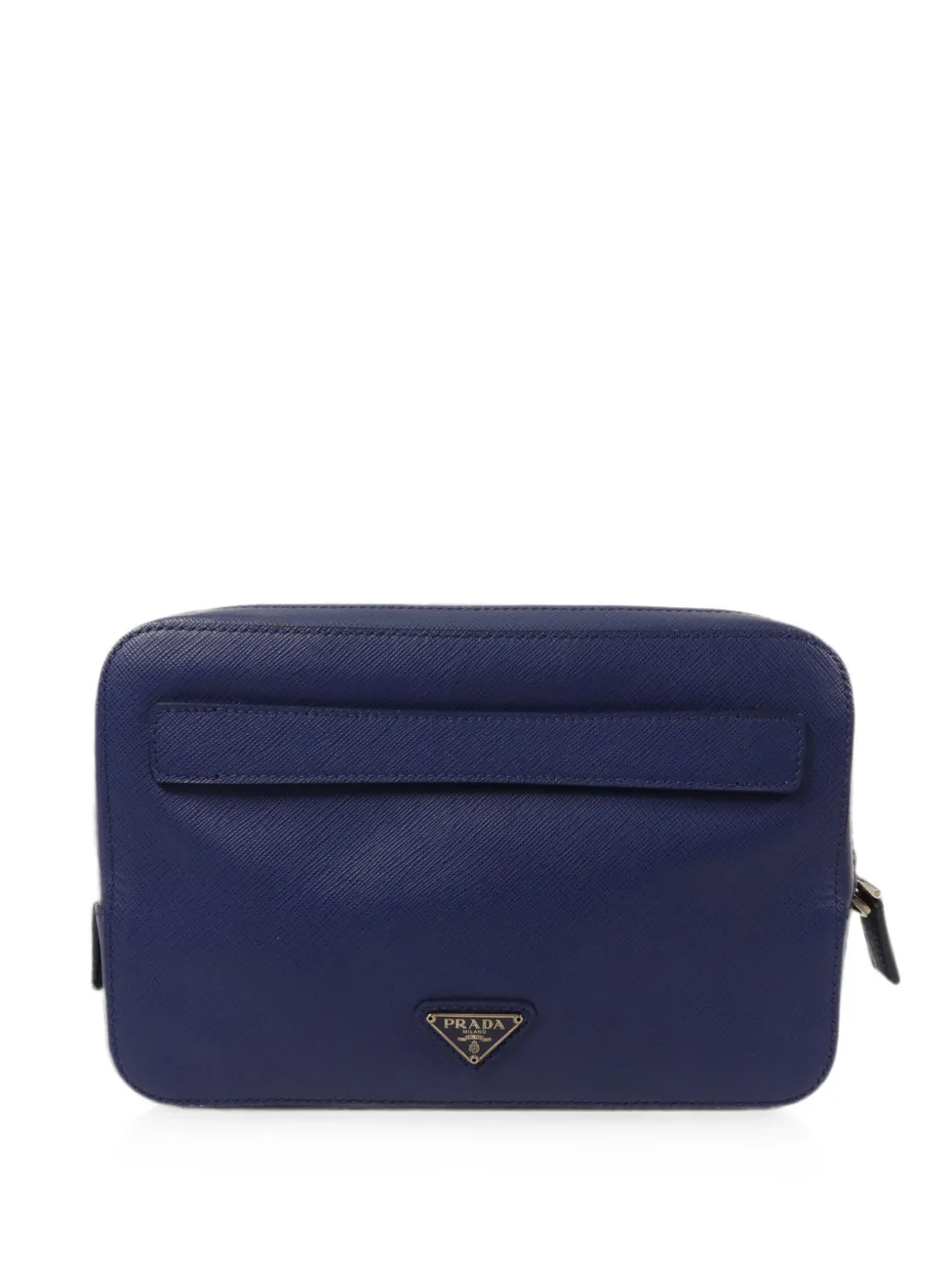 Prada Pre-Owned Saffiano leather clutch bag - Blue