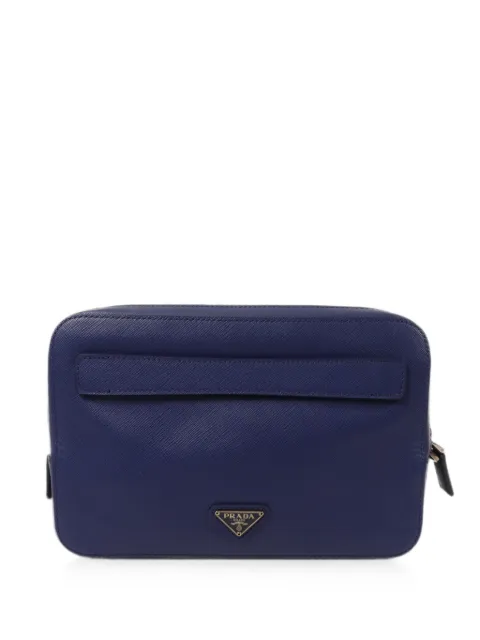 Prada Pre-Owned Saffiano leather clutch bag