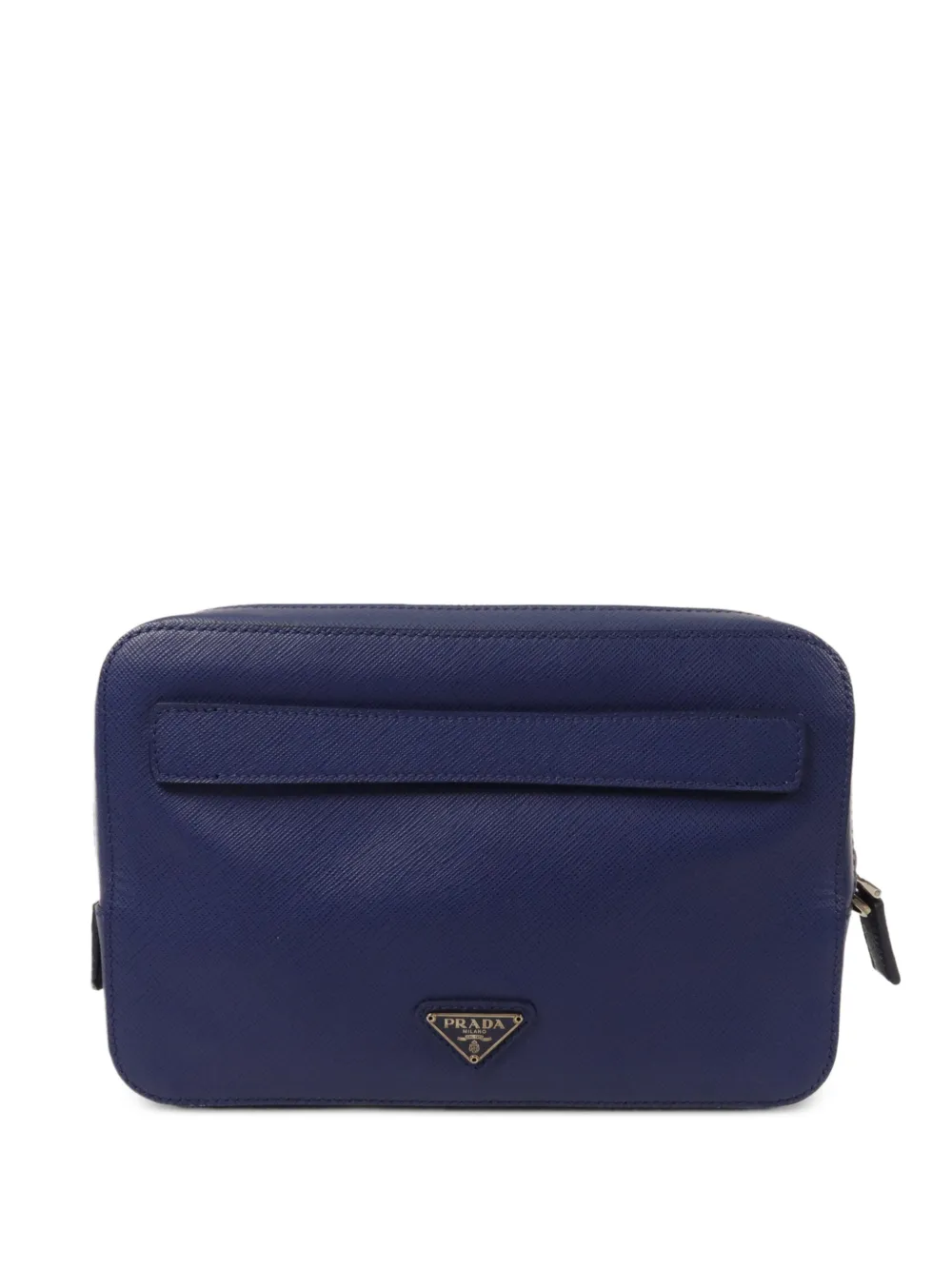 Prada Pre-Owned Saffiano leather clutch bag - Blau