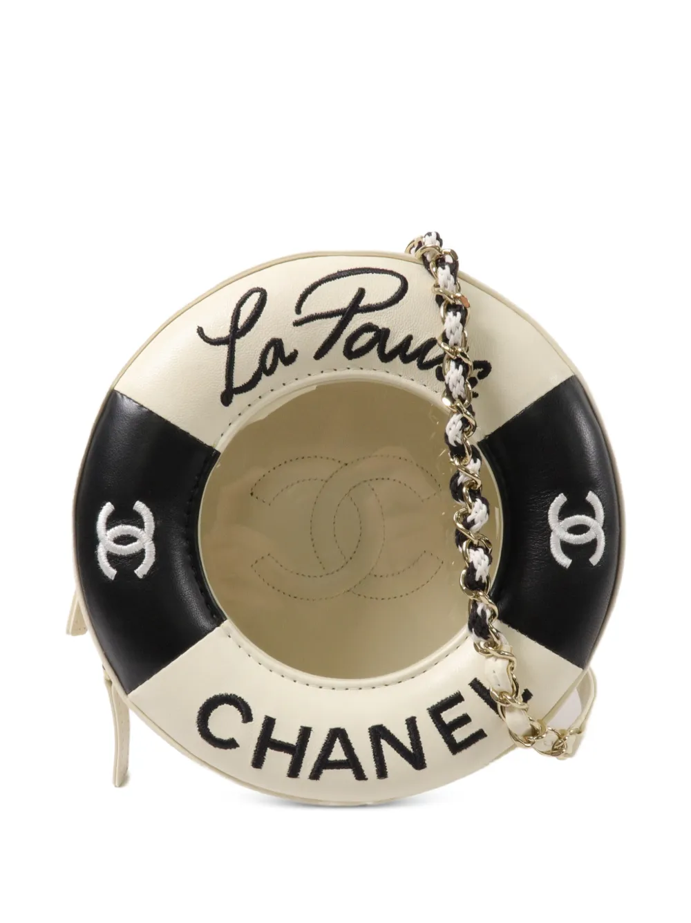 CHANEL Pre-Owned La Pausa Lifesaver mini shoulder bag - Toni neutri