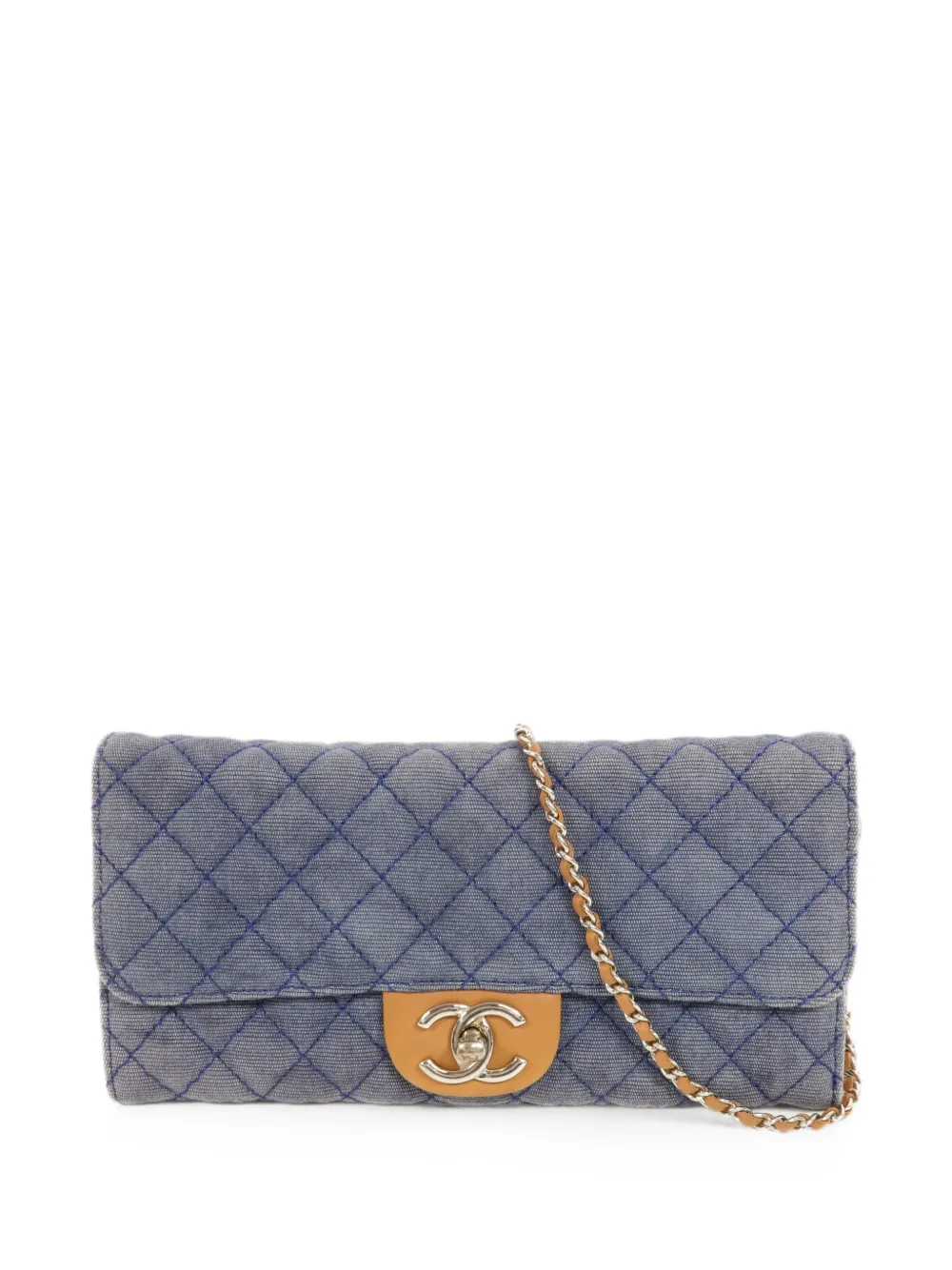 CHANEL Pre-Owned quilted CC turn-lock shoulder bag - Blu