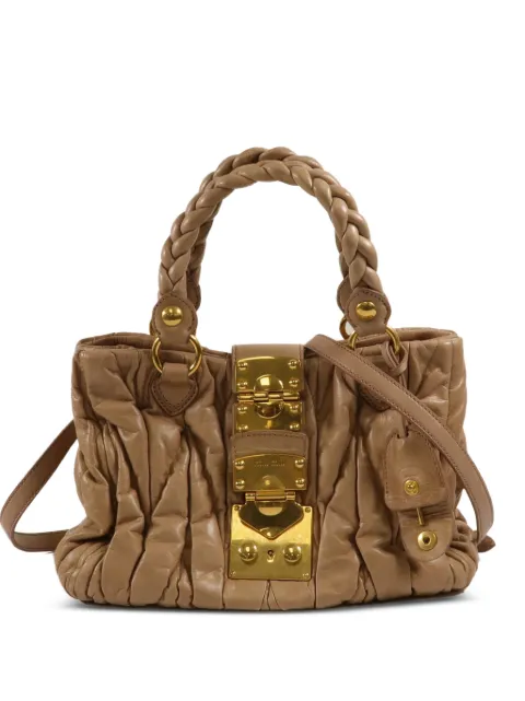 Miu Miu Pre-Owned Matelassé Coffer 2way Schultertasche