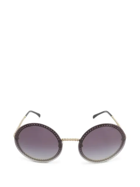 CHANEL Pre-Owned CC chain round sunglasses