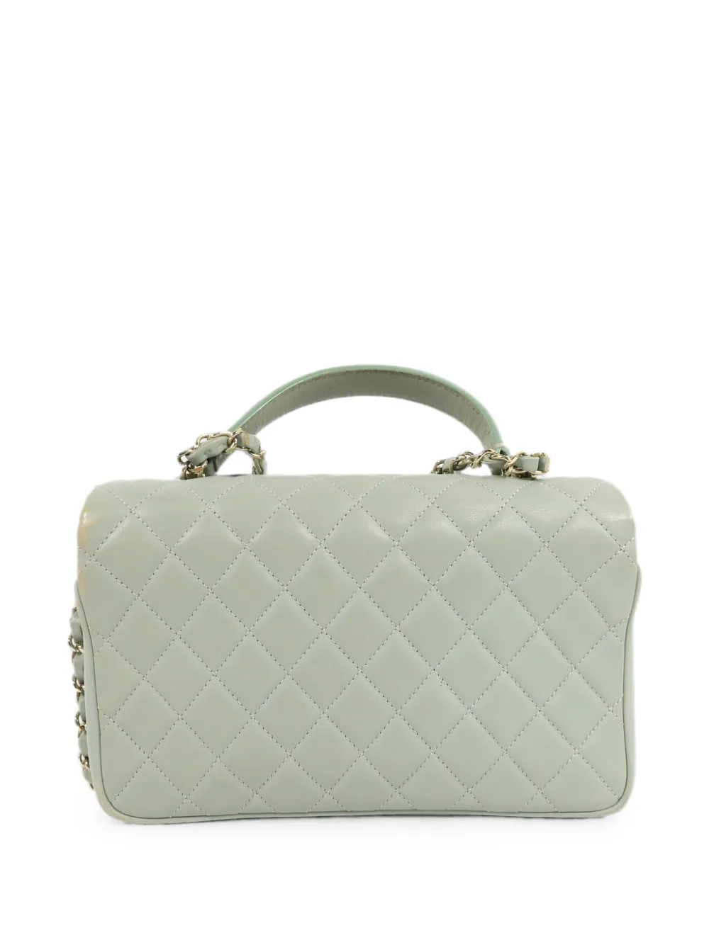 CHANEL Pre-Owned quilted CC turn-lock tote bag - Verde