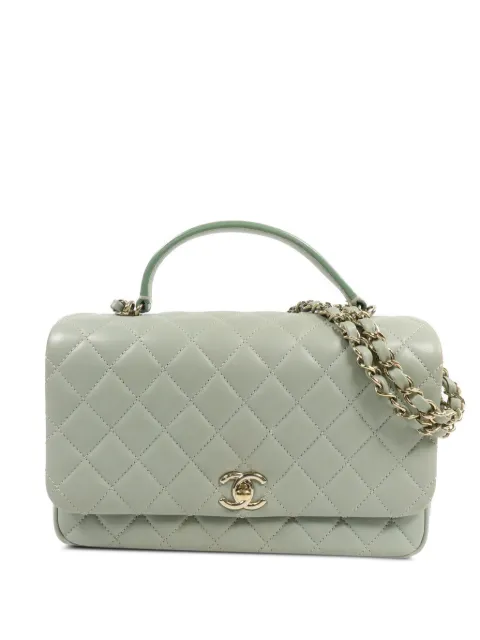 CHANEL Pre-Owned quilted CC turn-lock tote bag