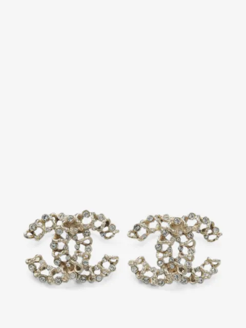 CHANEL Pre-Owned CC crystal-embellished earrings