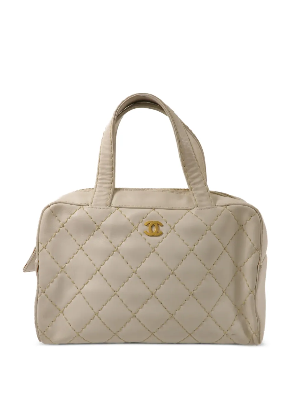 CHANEL Pre-Owned CC Wild Stitch tote bag - Nude