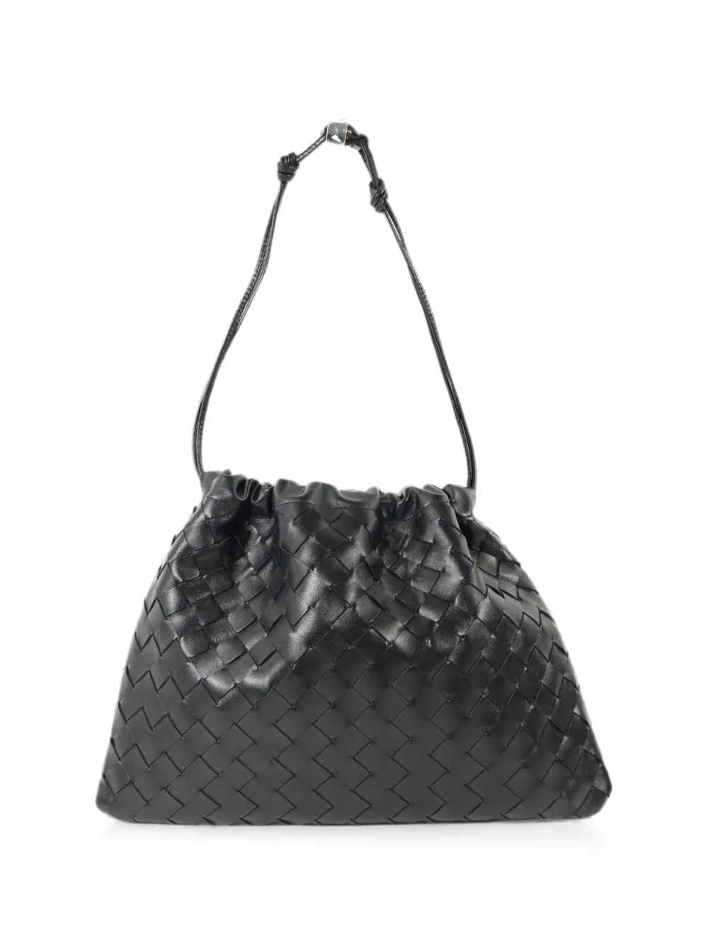 Bottega Veneta Pre-Owned Intrecciato leather shoulder bag - Black