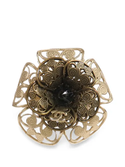 CHANEL Pre-Owned flower-motif ring