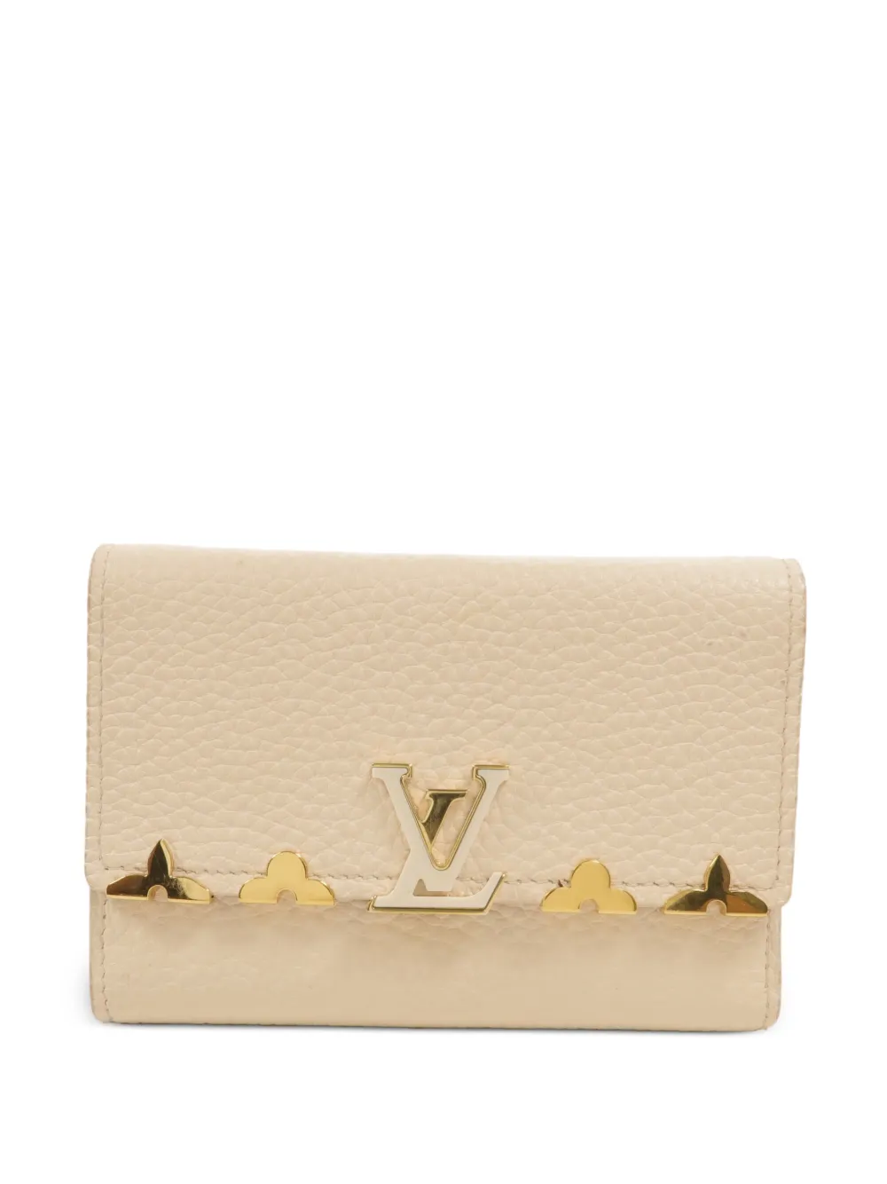 Louis Vuitton Pre-Owned portefeuille Capucines à logo - Blanc