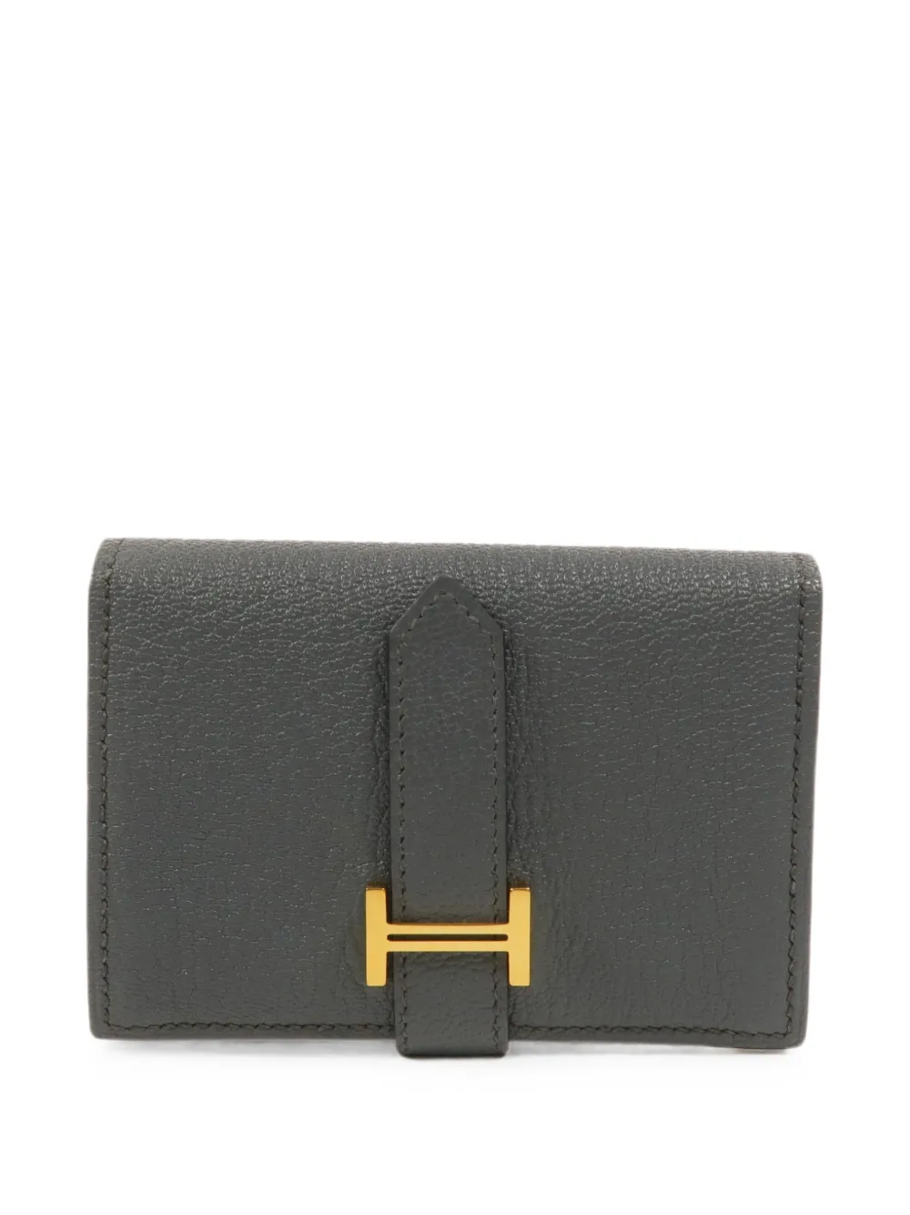 Hermès Pre-Owned Mini Bearn wallet - Grey