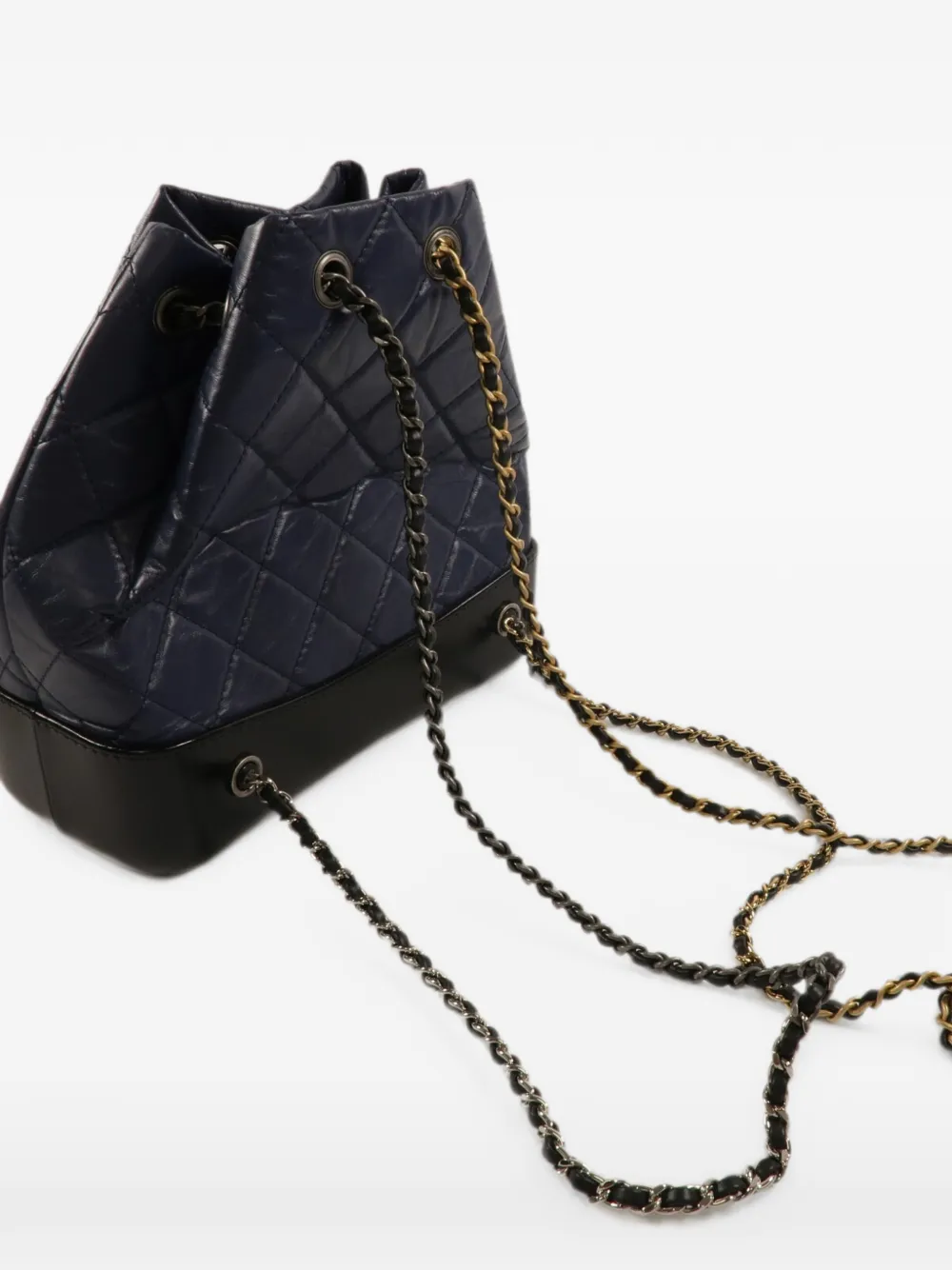 CHANEL Pre-Owned Gabrielle gewatteerde rugzak Blauw
