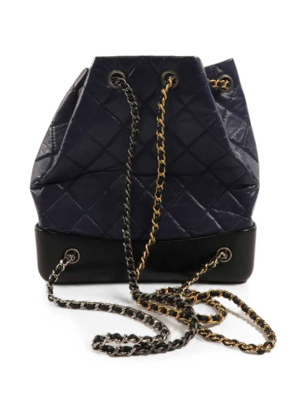 CHANEL Pre-Owned Gabrielle gewatteerde rugzak Blauw