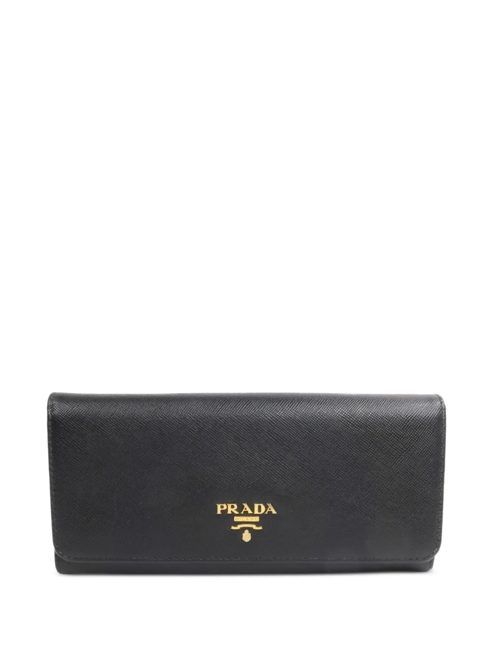 Prada Pre-Owned logo-plaque wallet - Nero