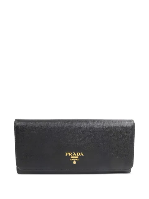 Prada Pre-Owned logo-plaque wallet