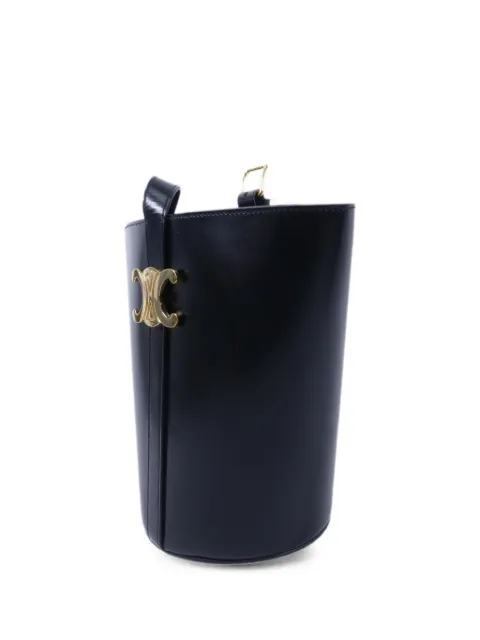 Celine Pre-Owned Triomphe-plaque bucket bag